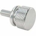 Bsc Preferred Aluminum Flared-Collar Knurled-Head Thumb Screw M3 x 0.5mm Thread Size 16mm Long 94567A550